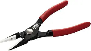 IPS PLIERS SH-165S Soft Touch Slim Combination Pliers with Internal Spring and Non-Marring Resin Jaws, 6.8-Inch (174mm)  Made in Japan, Tsubame-Sanjo