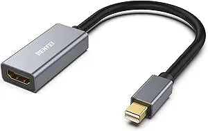 BENFEI Mini DisplayPort to HDMI Adapter 4K, Thunderbolt 2 to HDMI Adapter Compatible for MacBook Air/Pro, Microsoft Surface Pro/Dock, Monitor, Projector[Gold-Plated Connectors& Aluminium Shell]