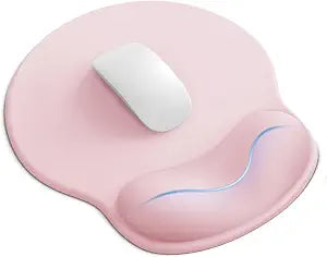 Mouse Pad with Wrist Rest for Desktop Large Ergonomic Mouse Mat(Light Pink)