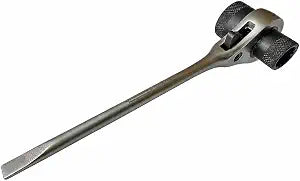 RatchetScrench The Original Ratcheting Chainsaw Wrench 13mm 19mm Scrench (Silver & Black)