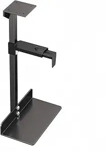 Under Desk and Wall Computer Mount, CPU Tower Holder Under Desk Mount Height & Width Adjustable, Computer Case Stand Holder Holds 46 lbs, PC Mount, Under Desk CPU Holder Mount, Black