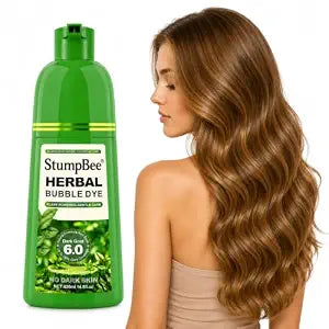 Hair Dye Shampoo 3 in 1, Herbal Hair Color Shampoo for Women & Men, Gray Hair Coverage, Easy to Use, 420ml