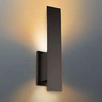 Edwarmlux Indoor Wall Sconces, Modern Wall Lights, Up and Down Wall Mount Light, Dimmable Hardwired Wall Light for Bedroom, Living Room, Hallway, GU10 Bulbs Excluded (Matt Black)