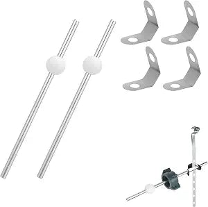 2pcs Lavatory Pop-Up Drain Center Piece Assembly