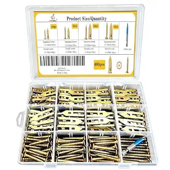 400pcs Self Drilling Drywall Anchors and Screws