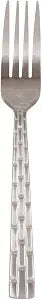 10 Strawberry Street Panther Link Dinner fork, Set of 6, Stainless Steel