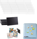DIY Clear Acrylic Fridge Magnet Kit with Adhesive Backing, Acrylic Refrigerator Magnets for Photos, Custom Picture Magnet Making Craft Set for Kitchen Office Classroom Decor
