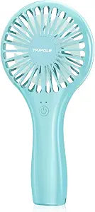 TriPole Portable Mini Handheld Fan, Rechargeable Small Personal Eyelash Fan