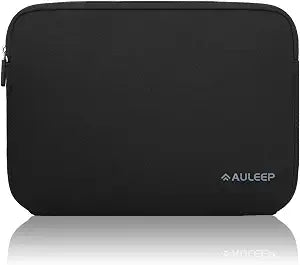 AULEEP 15-15.6 inch Laptop Sleeves, Neoprene Water-Resistant Laptop Case Slim Cover, Durable Chromebook Computer Carrying Bag for MacBook Air/MacBook Pro for HP/Lenovo/Dell/Asus/Acer, Black