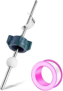 Lavatory Pop Up Center Piece Assembly,Pop Up Drain Repair Kit,Fits Most Popular BrandsReplacement for PS2673,PS469 and PSB327,Replacement Bathroom Sink Pivot Rod,18MM Ball, Chrome1PC