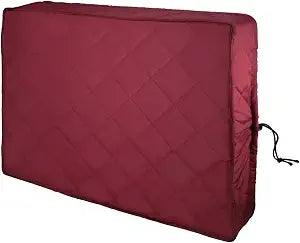Indoor Air Conditioner Cover, 17X13X3.5 Inch AC Unit Wine Red Covers for Inside with Thick Elastic Strap