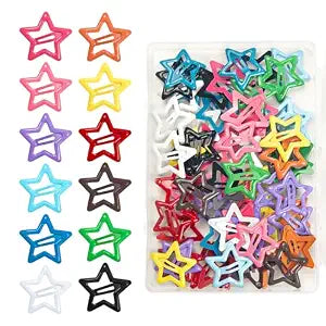 64 Pcs Metal Snap Hair Clips for Women,Small Snap Barrettes for Women Girls Thick Fine Hair (Random 12 Colors)