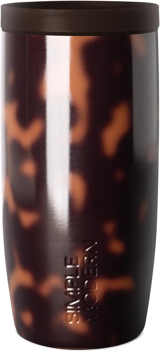 Simple Modern Insulated Travel Coffee Mug 360 Lid | 16oz | Tortoise