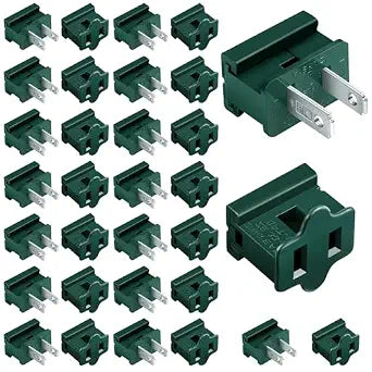 Macarrie 30 Pack Christmas SPT-1 Green Inline Pass Through Slip Plug