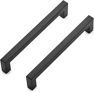Ravinte Matte Black Cabinet Handles Square Pulls 6-1/4 Inch 30 Pack