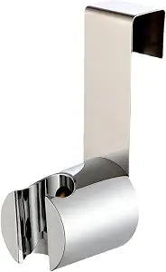 Bidet Sprayer Holder for Toilet Tank ABS Bidet Holder for Toilet Sprayer Holder Bathroom Attachment Hanging Bracket (Silver)