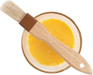 Restaurantware-Pastry Tek 1 Boar Bristles Pastry Brush, 8.4 Inches Buttering Tool  Hardwood Handle, Built-In Hanging Hole, Wood Basting Applicator, Sturdy Ferrule, For Glazing And Basting
