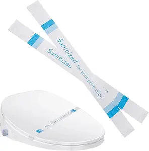 Toilet Seat Bands,Printed Toilet Seat Strips,Deepuse In Hospitals, Hotels & Motels16.5" Long x 1.37" Wide Box of 500 (Blue)