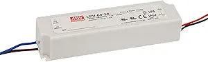 Mean Well 2103169LPV-60-12 Sealed Panel Mount LPV Series AC-DC 12-volt 5-Amp Power Supply with LED Driver