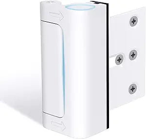 1 Pack Door Reinforcement Lock, Home Security Door Lock, Child Proof, White