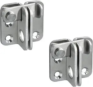 Mooche 2Pack Flip Latch Gate Latch with Padlock Hole, Black 1.8"*1.6"