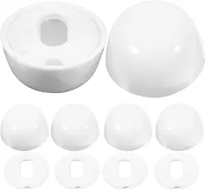 Generic 6 pack Toilet Bolt Caps Toilet Screw Cover Caps with Gaskets Reusable Floor Bolt Covers for Parts 1.25 X 1.25 X 0.66 in Bathroom Fixtures