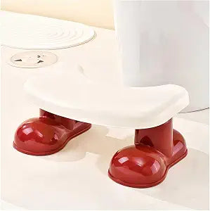 Poop Stool Adult, Toilet Stool Squat Adult - Heavy Duty Non-Slip Bathroom Step Rest for Adults (Red)