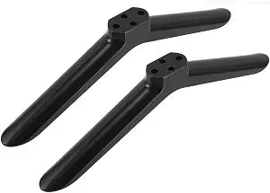 Universal TV Stand Legs Modern Stand for 40inch TVs Riser Base Monitor Mount Sleek Black with Screws