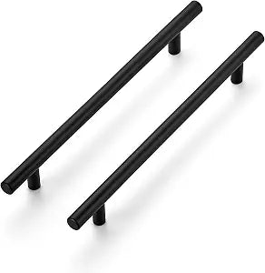 Ravinte Cabinet Pulls,10" Length,7-1/2" Hole Center,Matte Black,5 Pack