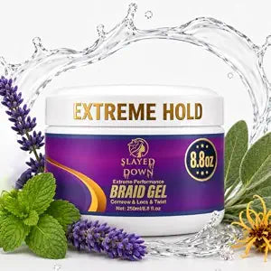 Braid Gel Extreme Hold For Braiding Hair, Cornrows & Dreadlocks (8.8 floz)
