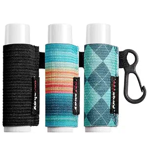HEYSKAY 3PCS Lip Balm Holder Key Chain for Chapstick Holder Keychain Sleeve