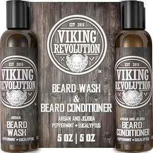 Viking Revolution Beard Wash & Conditioner - Peppermint Eucalyptus - 5 oz