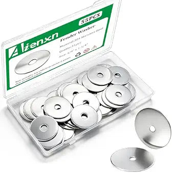 55PCS 1/4" x 1-1/4" Fender Washers for Bolts, 304 SS