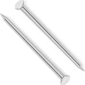 3-1/2 Inch Hardware Nails, Stainless Steel Flat Nails, Long Nails, Wood Nails, Wall Nails, Common Nails, 50 PCS