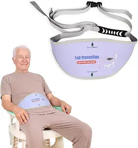 Non-Slip Shower Safety Strap for Bath Chair, Adjustable Stability Belt for Seniors & Limited Mobility, Secure Bath Seat Support, Standard Size (Purple)