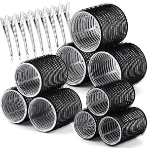 Teenitor 18Pcs Hair Rollers Set, 9 Hair Curlers for Women and 9 Hair Clips