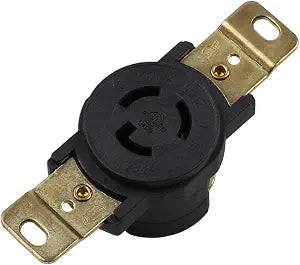 Nema L7-15R 15A/277V 2 Pole 3 Wire Industrial Grade Locking Female Receptacle Connector, Industrial Twist Lock L7-15 15-AMP/277Volt AC Power Connector. LK-2313F