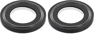 uxcell 2pcs Bathroom Sink Mounting Ring Solid Brass Sink Drain Mount Black