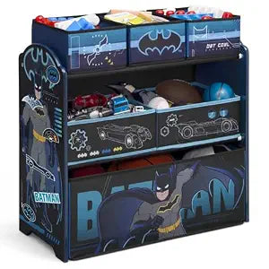 Delta Children Design & Store 6 Bin Toy Storage Organizer, Batman