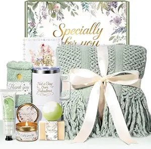 Birthday Gifts for Women, Christmas Self Care Gift Basket for Women, Thinking of You & Get Well Soon Gifts, Relaxing Spa Care Package for Mom, Sister, Best Friend, Her