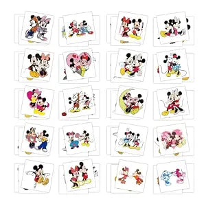 60Pcs Mouse Temporary Tattoos, Waterproof Cartoon Tattoo Stickers for Fans, Fun Body Art Decals for Party Favors, Christmas