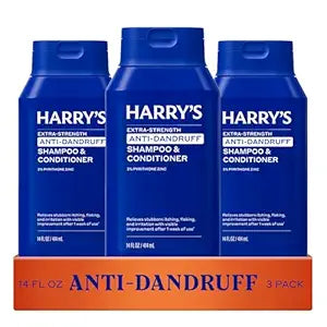 Harry's Anti-Dandruff Men's 2 in 1 Shampoo and Conditioner - 14 oz (3 Pack)