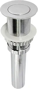 Kingston EV8411 Push Pop-Up Bathroom Sink Drain, Polished Chrome