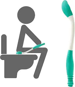 Butt Wiper Tool, 15.7" Toilet Aid for Wiping Bottom, Easy Press-to-Release