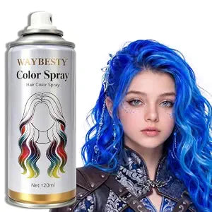Blue Hair Spray Color, Washable Natural Temporary Hair Color for Kids