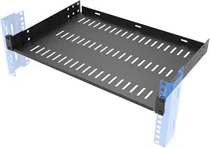 1U Universal Vented Server Rack Mount Shelf 12" Depth