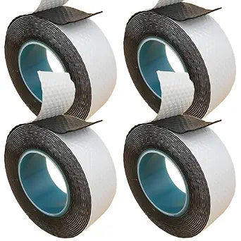 4 Rolls Butyl Rubber Self-Fusing Tape | IP67 Waterproof & 35KV Insulated | Extreme Cold/Hot Resistance (-4F to 194F) | for Electrical Joints, Pipe Leaks, Handlebar Grip Wrap (1" x10FT)