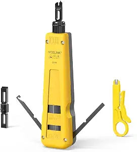 VCELINK Punch Down Impact Tool with 110 and 66 Blades, Network Wire Punch