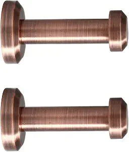 uxcell 2pcs Wall Hook Copper Wall Mounted 1.8 Inch Copper Tone