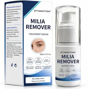 Milia Remover Serum for Face, 2% Salicylic Acid Exfoliating Treatment, Helps Smooth Skin Texture & Refine Small Skin Bumps, with Niacinamide & Hyaluronic Acid, 1.0 fl oz